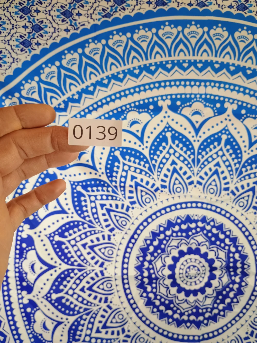 Blue Mandala Wall Tapestry - Decorative Home Wall Decor 72x56